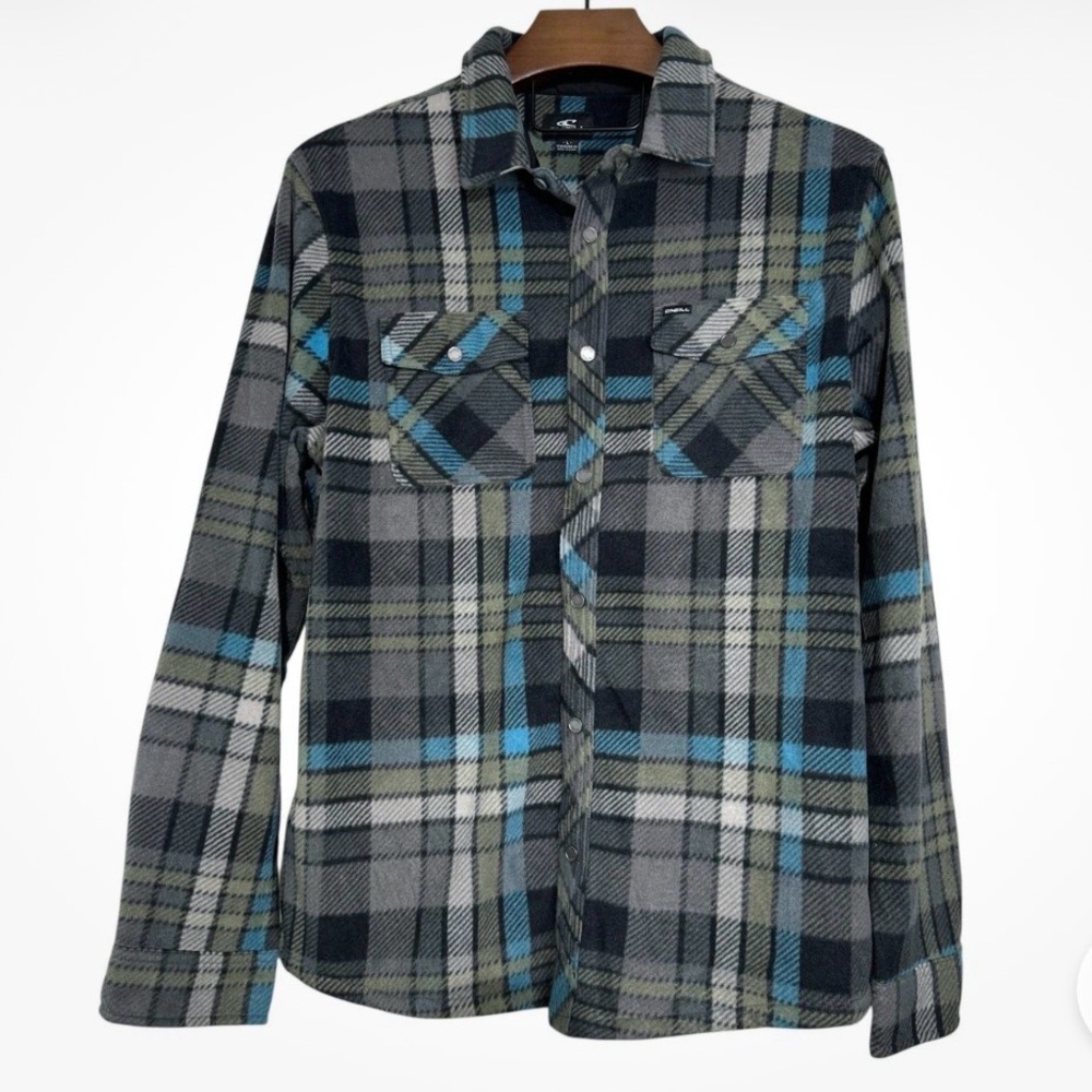 O'Neill Men's Glacier Plaid Superfleece Shirt or Shacket size XL